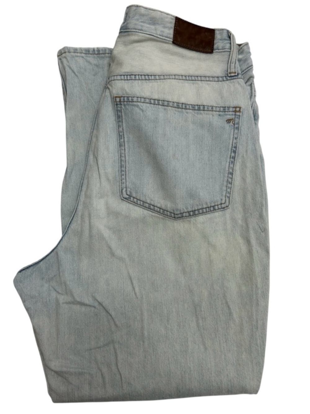 Madewell The Curvy Perfect Vintage Jeans Size 30 Light Wash 100% Cotton Denim - Picture 3 of 10